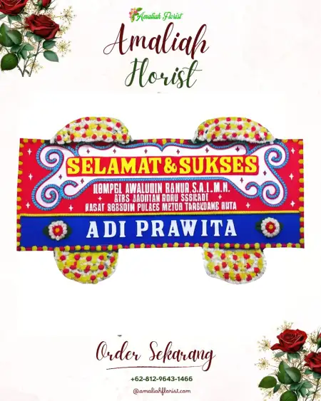 Papan Bunga Ucapan Selamat Mujur